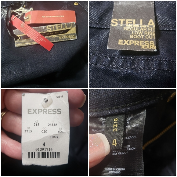 Express Sz 4 NWT Stella Boot Cut Jeans 2008 - Picture 14 of 15